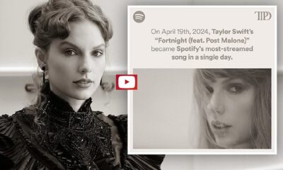 Taylor Swift's new single Fortnight breaks record for Spotify's most streamed song in a single day